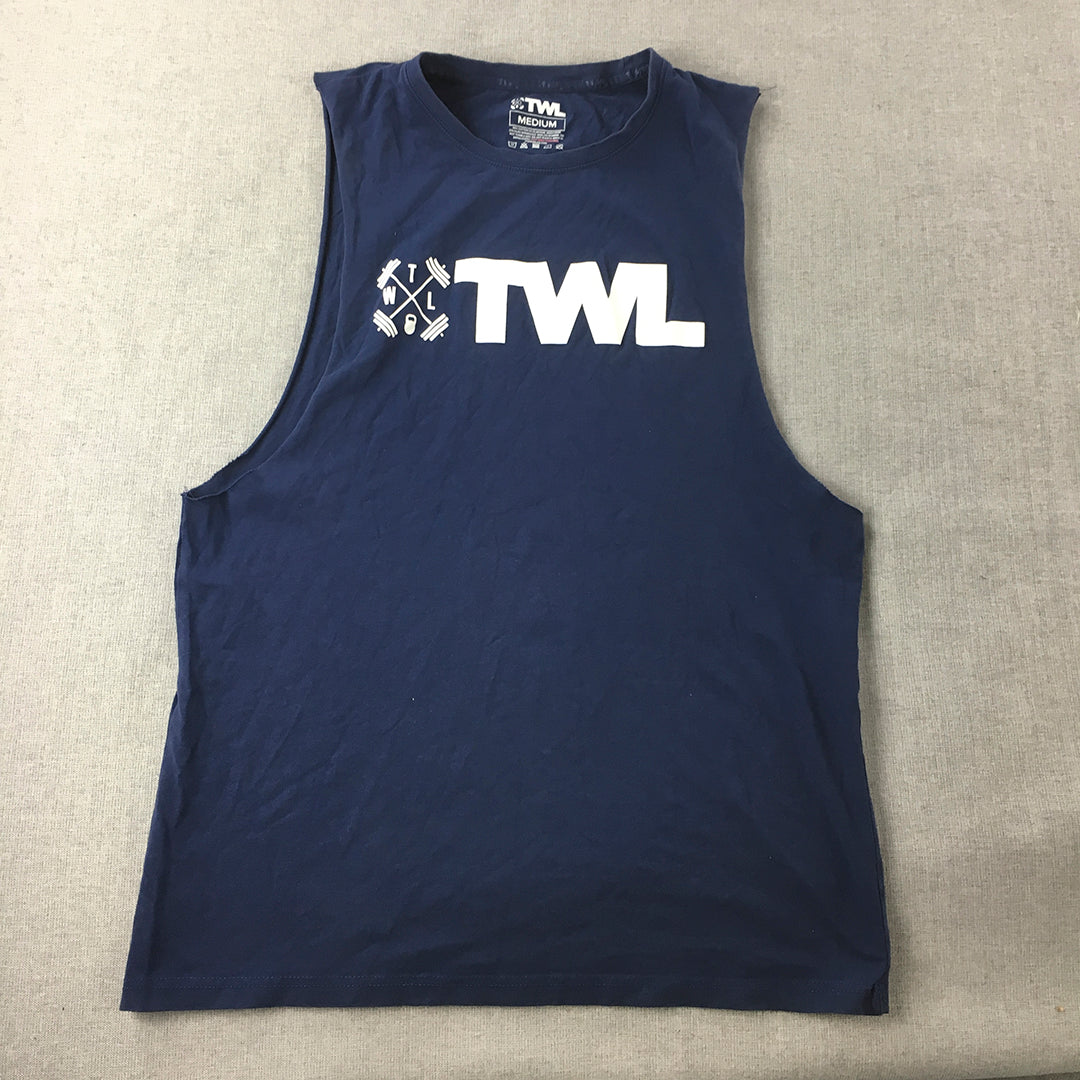 The Wod Life Mens Tank Top Size M Black TWL Big Logo Sleeveless Shirt