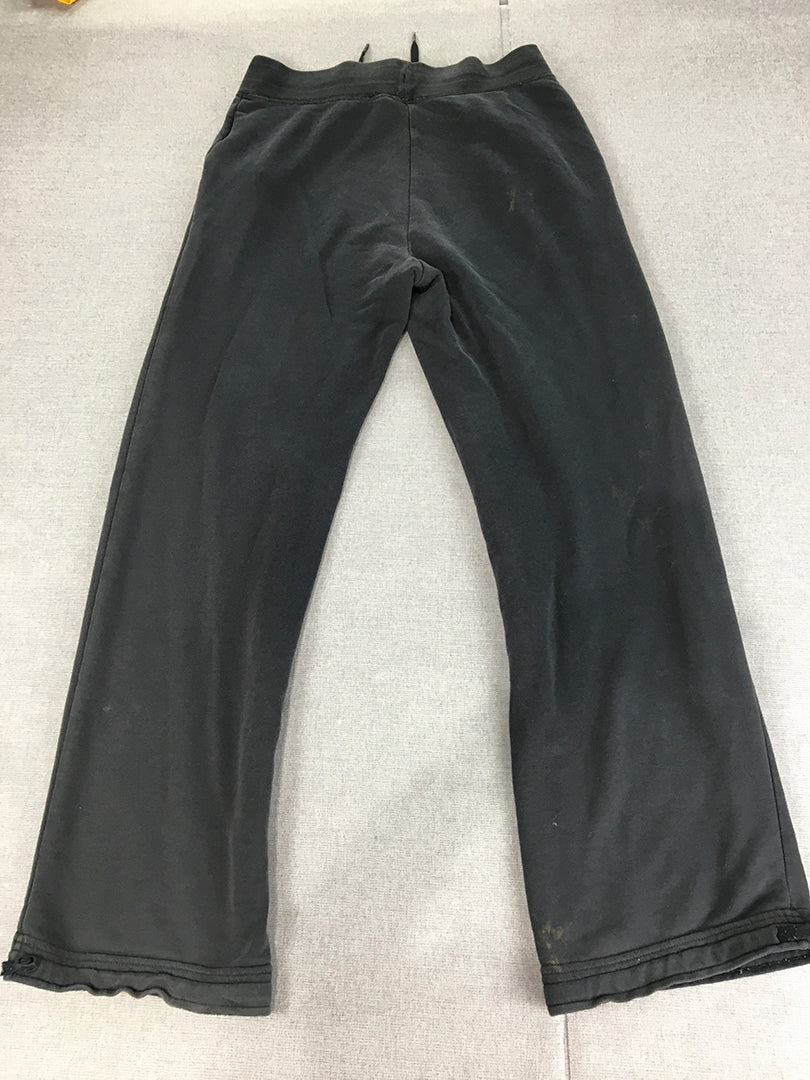 Nike Mens Tracksuit Pants Size S Black Logo Drawstring Elastic Waist Jogger