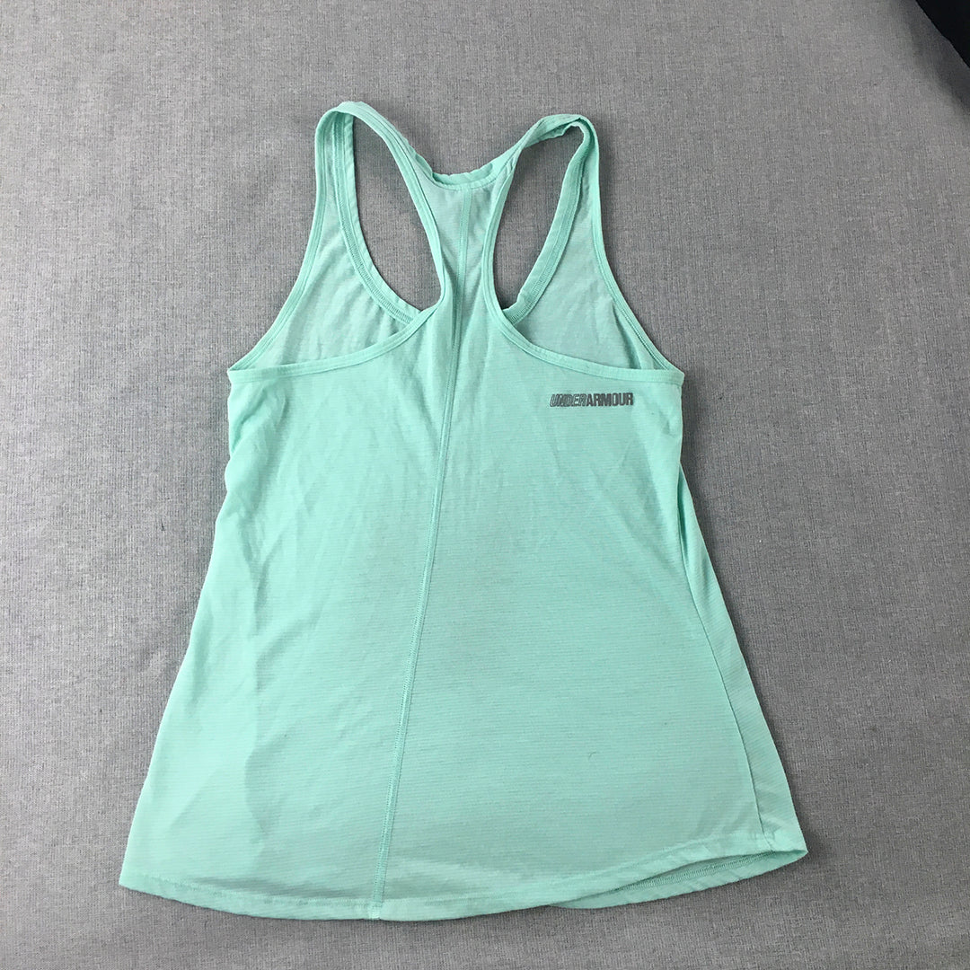 Under Armour Womens Tank Top Size S Blue Sleeveless Singlet Shirt