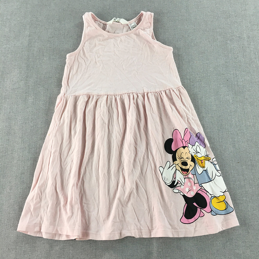 Disney Minnie Mouse Daisy Duck Kids Girls Dress Size 5 - 6 Years Pink