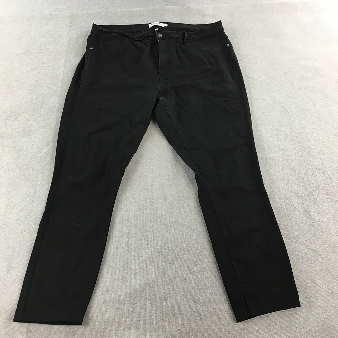 Only Carmakoma Womens Jeans Size 20 Black Slim Stretch Denim