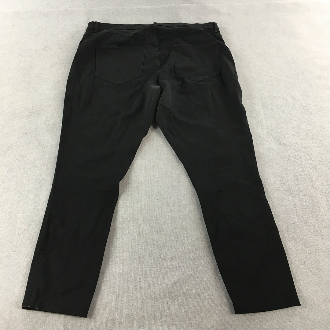 Only Carmakoma Womens Jeans Size 20 Black Slim Stretch Denim