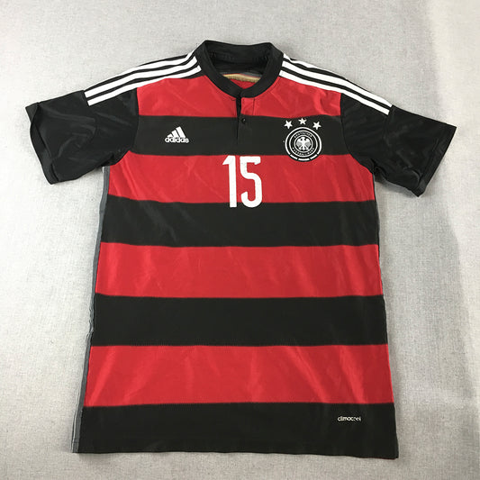 Germany 2014 Away Jersey Mens Size M Adidas Football Shirt Red Black Kit