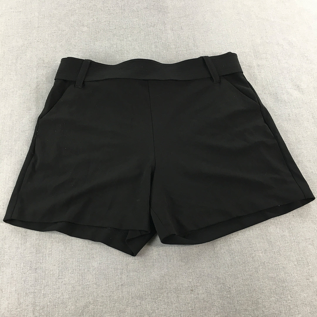 One 5 One Womens Bermuda Shorts Size XL Black Belted