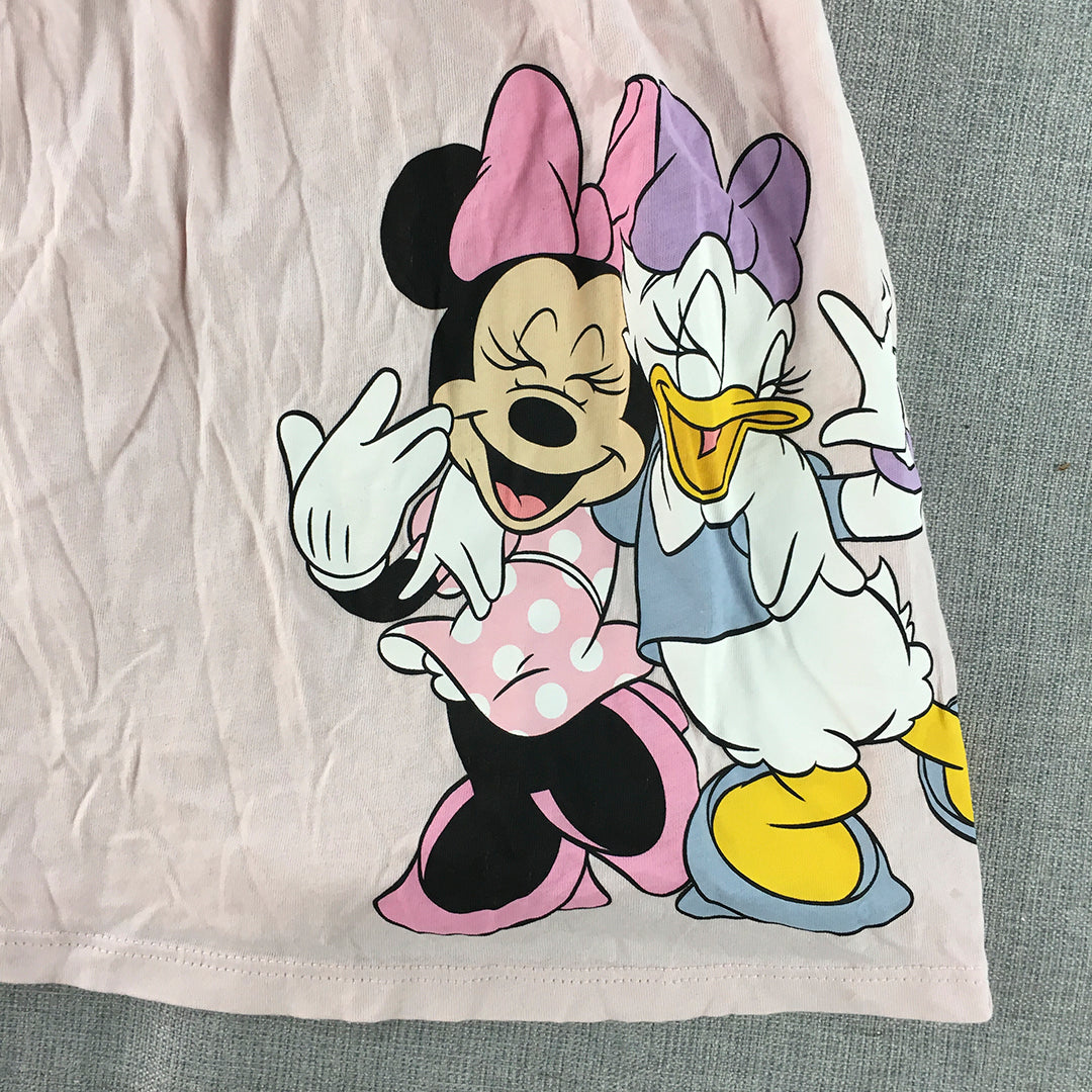 Disney Minnie Mouse Daisy Duck Kids Girls Dress Size 5 - 6 Years Pink