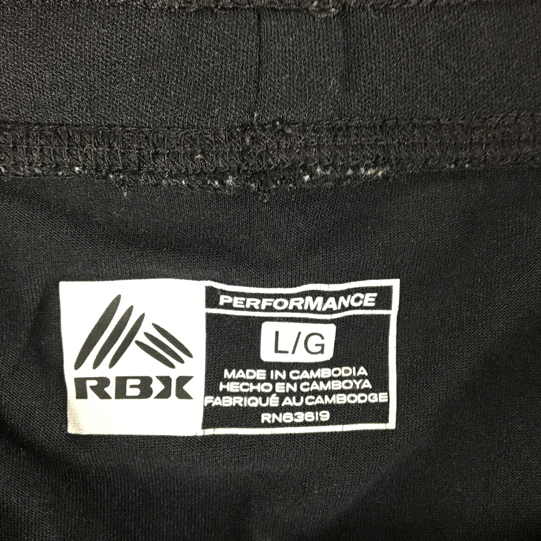 RBX Active Womens Shorts Size L Black Logo Elastic Waist