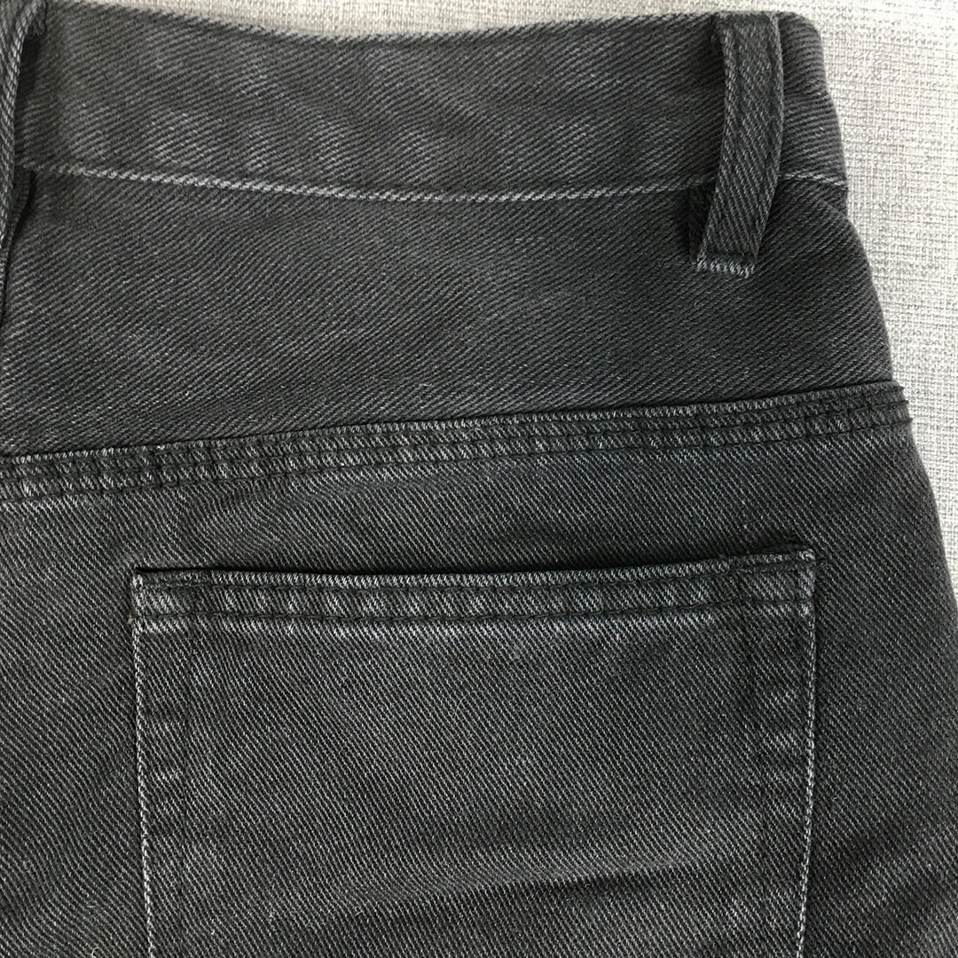 NEW Thats So Fetch Womens Denim Shorts Size 10 Black Raw Hem Pockets