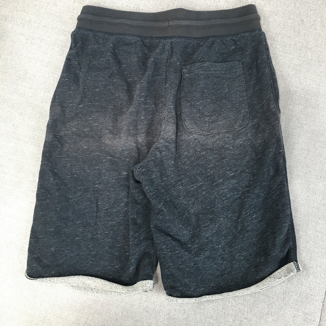 H&M Kids Boys Shorts Size 13 - 14 Years Blue Cali Surf Drawstring Pockets