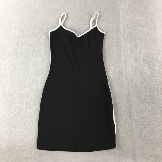 Princess Polly Womens Mini Dress Size 10 Black Bodycon Sleeveless Stretch