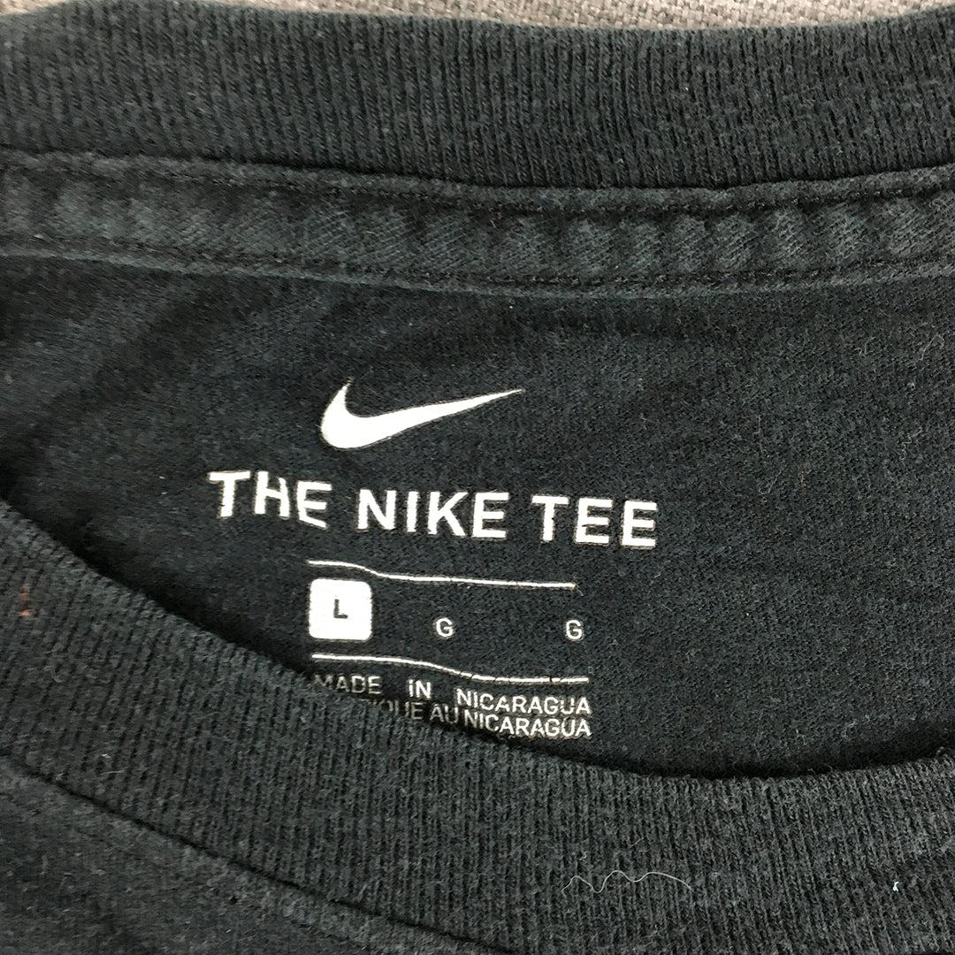 Nike Mens T-Shirt Size L Black Have A Nike Day Short Sleeve Tee