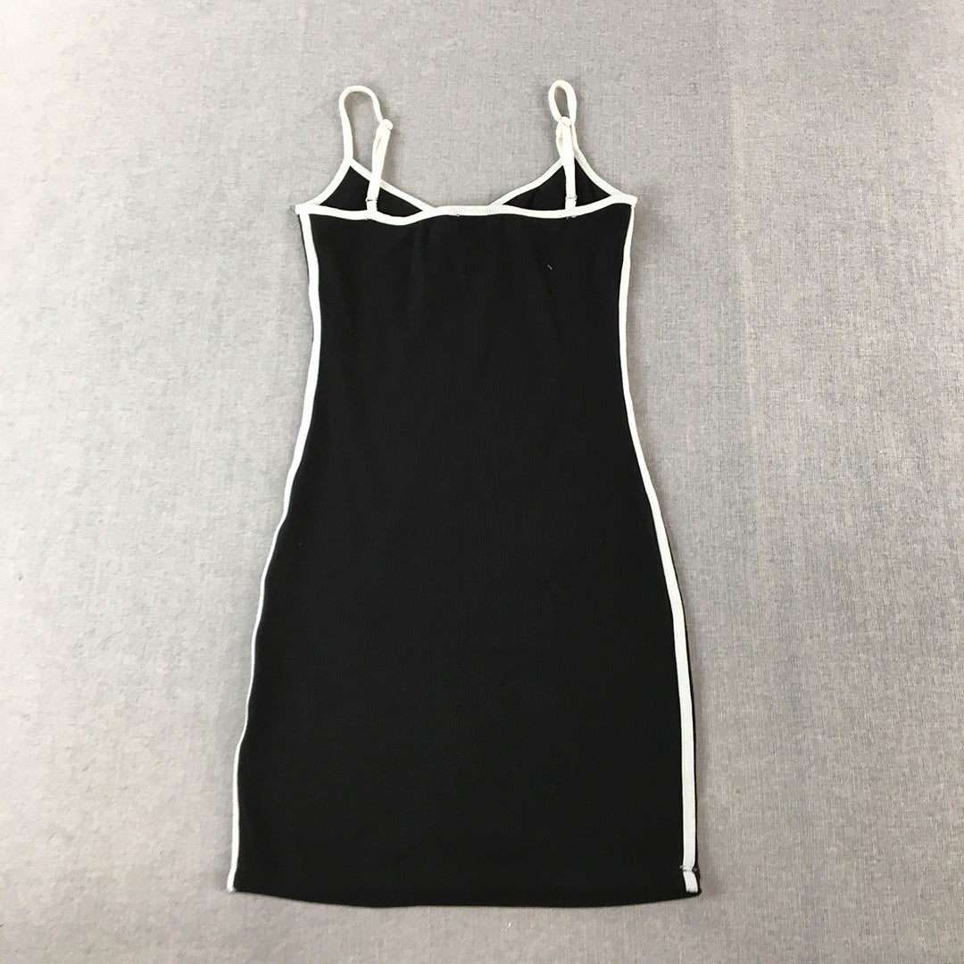 Princess Polly Womens Mini Dress Size 10 Black Bodycon Sleeveless Stretch