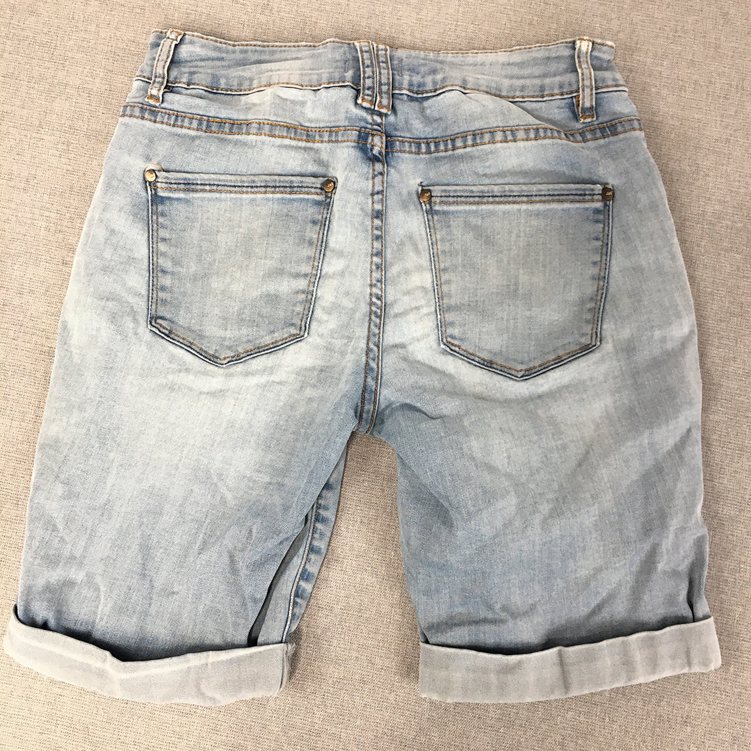 Jag Womens Denim Shorts Size 6 Blue Light Wash Pockets