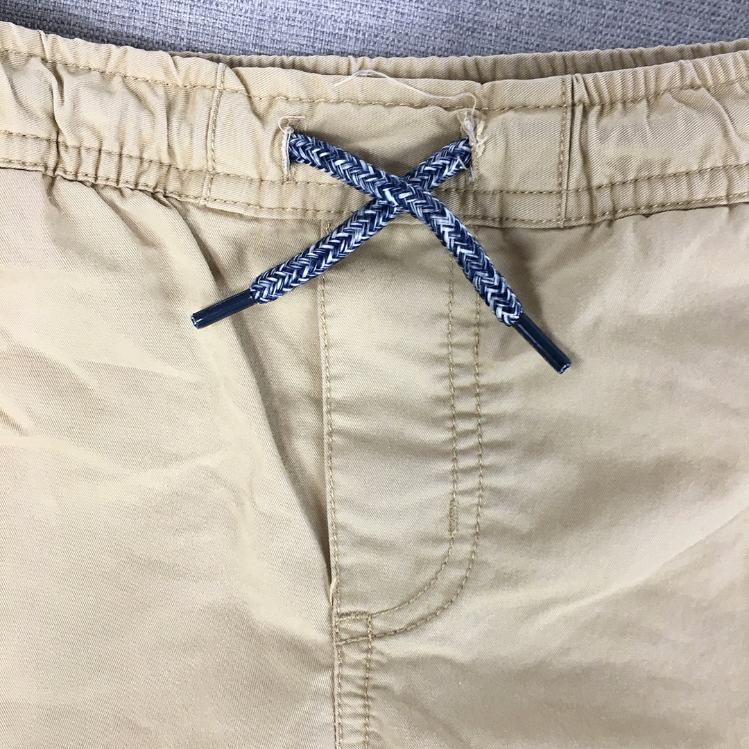 Nautica Kids Boys Shorts Size 5 Brown Drawstring Pockets Elastic Waist