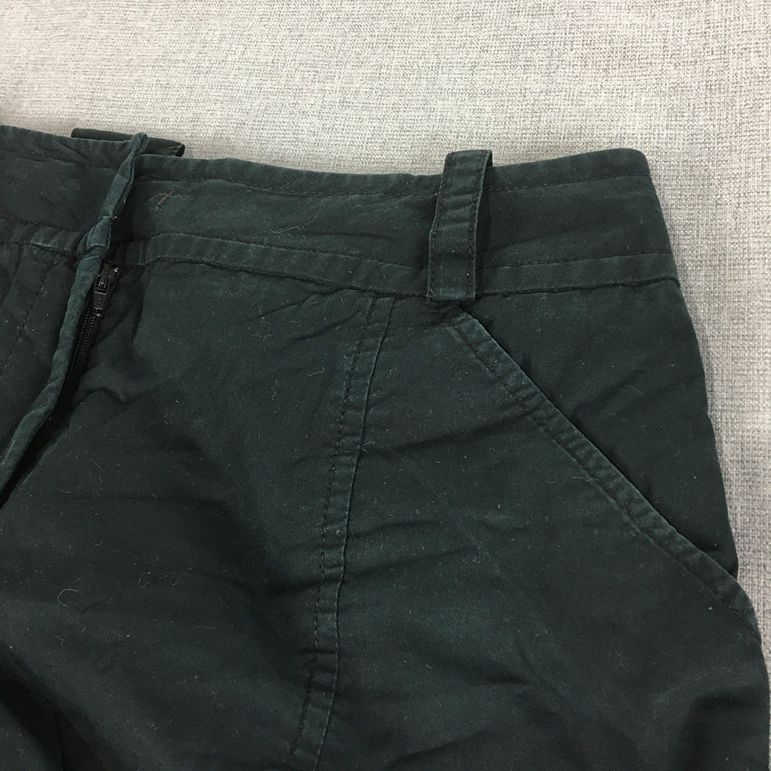 Cue Womens Shorts Size 8 Navy Blue Pockets