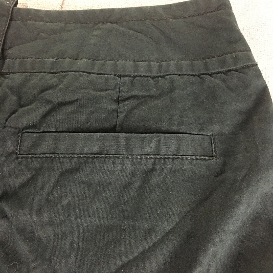 Cue Womens Shorts Size 8 Navy Blue Pockets