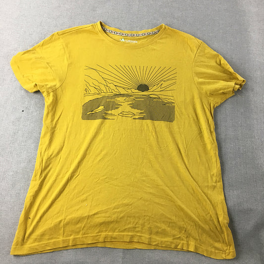 Tallwoods Mens T-Shirt Size M Yellow Short Sleeve Crew Neck Tee