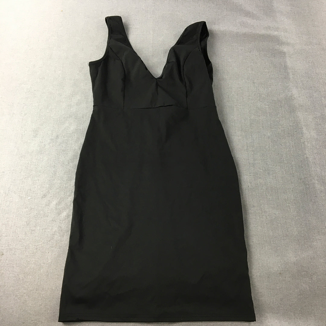 Chicme Womens Pencil Dress Size XL Black Mini Sleeveless V-Neck