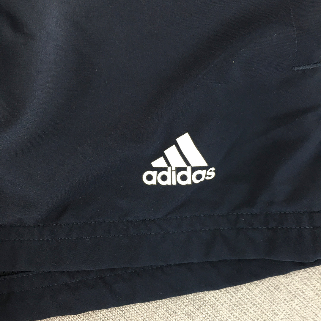 Adidas Kids Boys Shorts Youth Size S (9 - 10 Years) Blue Logo Drawstring Pockets