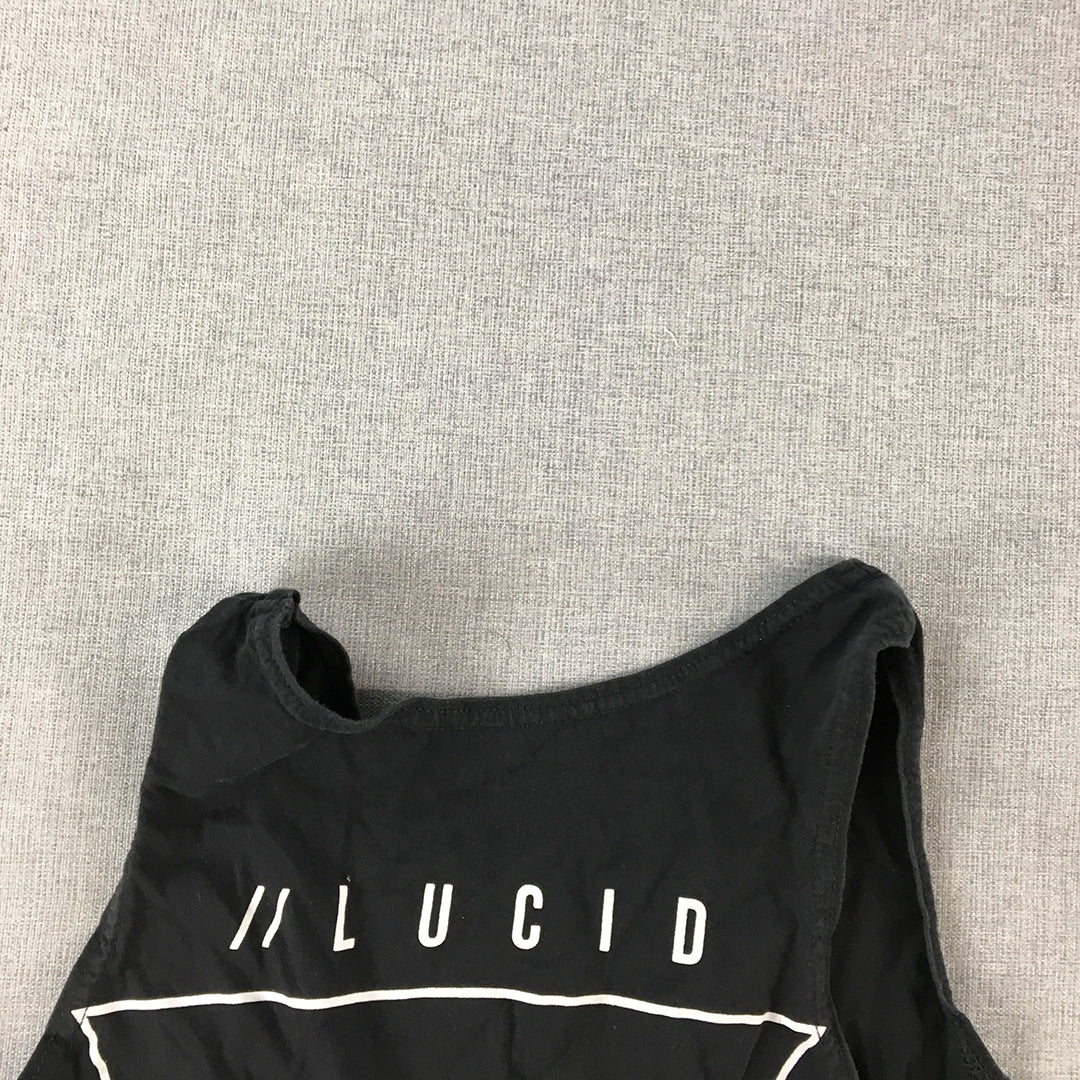 Lucid Apparel Kids Boys Tank Top Size 10 Black Sleeveless Shirt