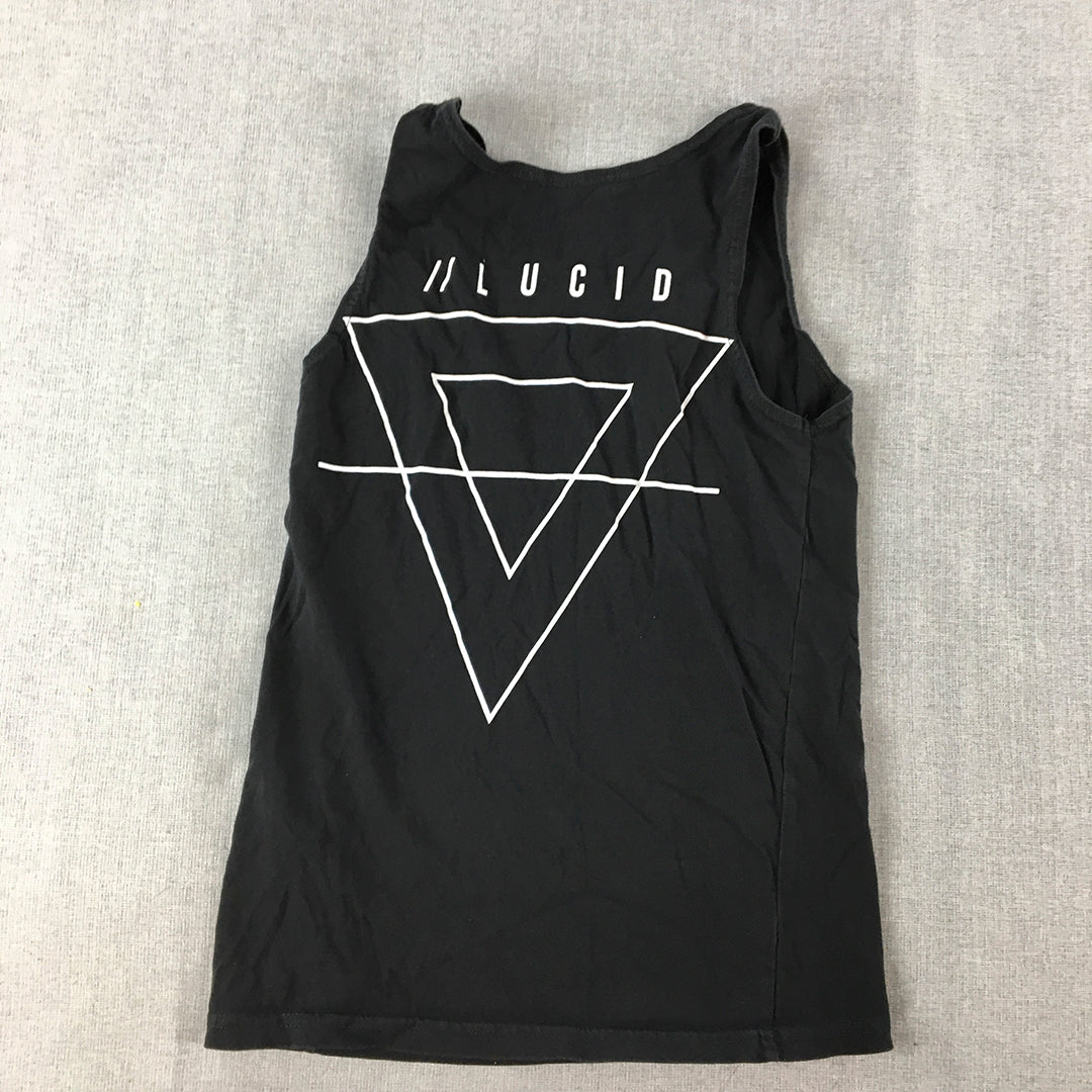 Lucid Apparel Kids Boys Tank Top Size 10 Black Sleeveless Shirt