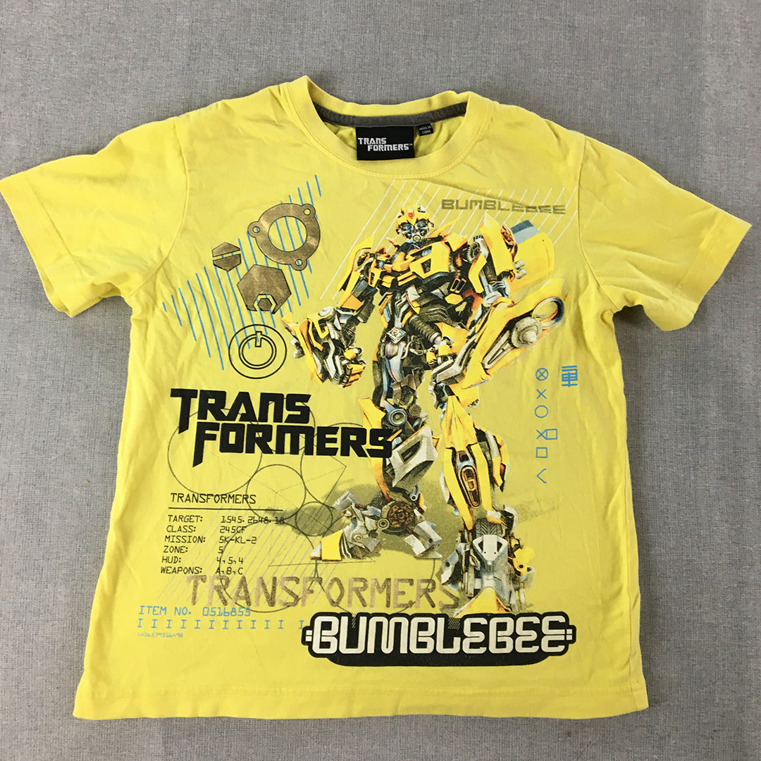 Transformers Bumblebee Kids Boys T-Shirt Youth Size 8 Years Yellow