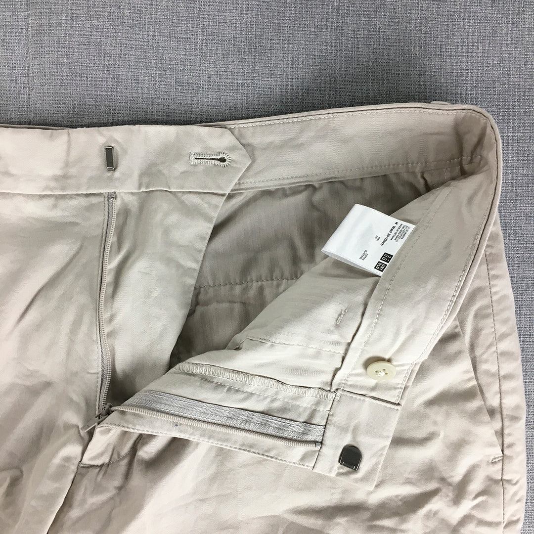 Uniqlo Mens Chino Shorts Size M Grey Pockets Casual Walking