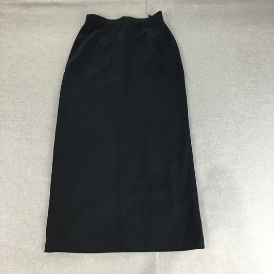 Expozay Womens Maxi Skirt Size S Navy Blue Straight