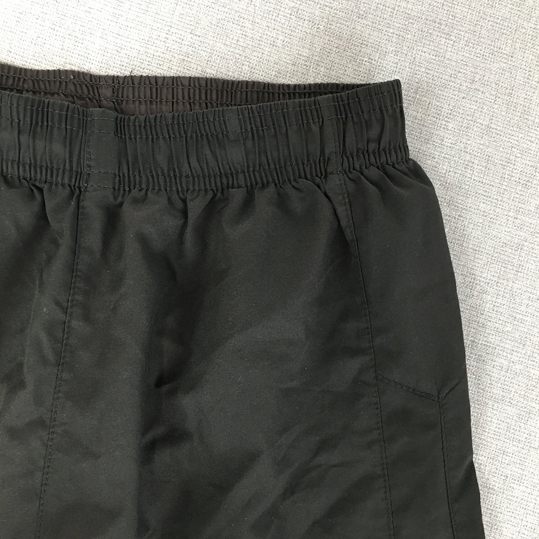 Umbro Kids Boys Shorts Size 10 Years Black Logo Football Elastic Waist