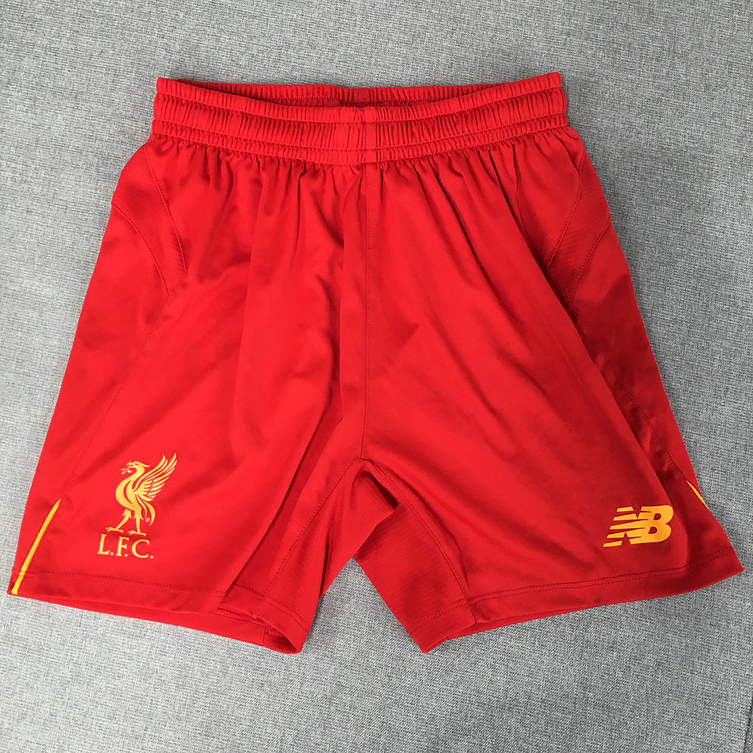 Liverpool FC Kids Boys Shorts Size 10 Years Red New Balance LFC