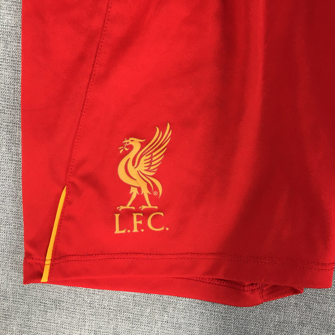 Liverpool FC Kids Boys Shorts Size 10 Years Red New Balance LFC