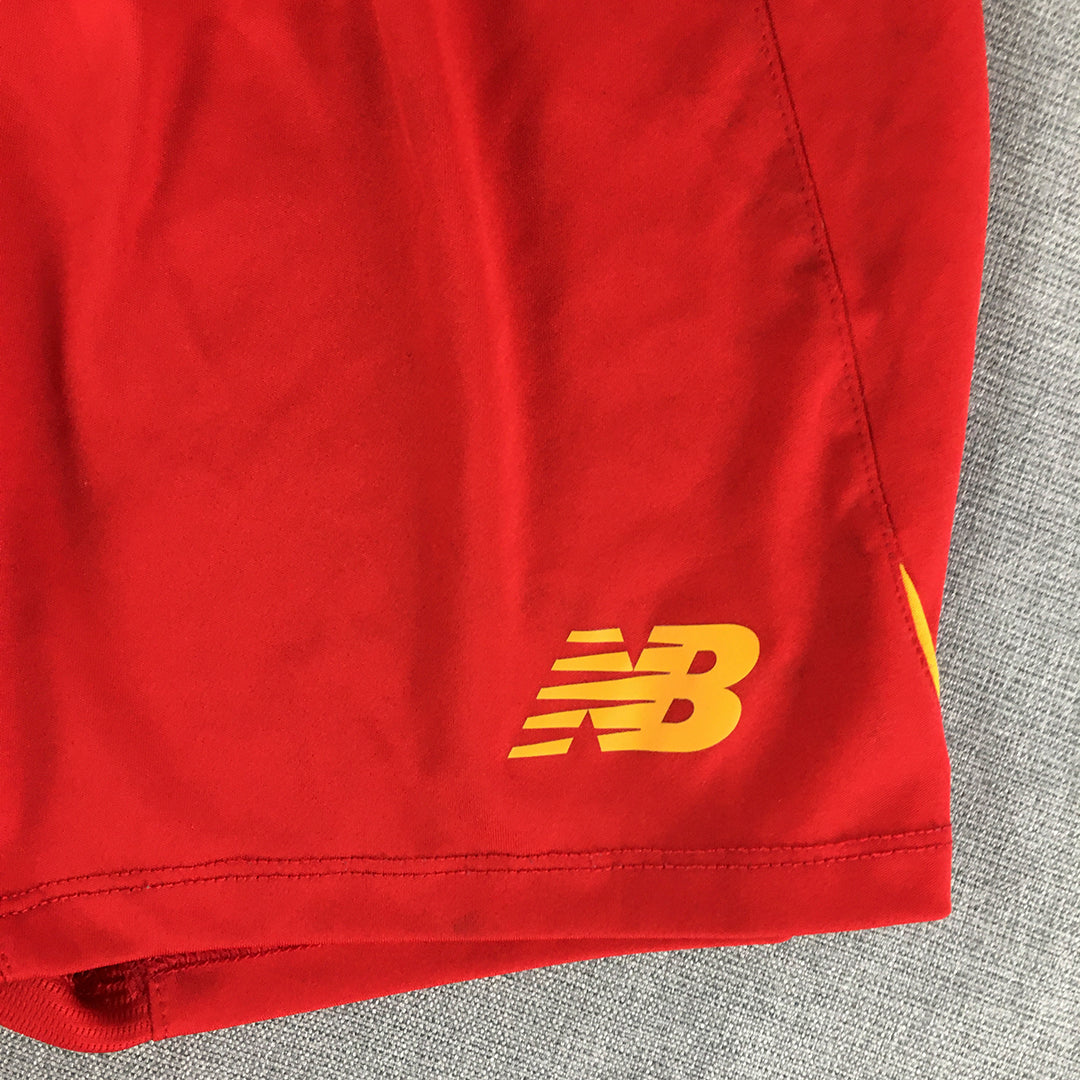 Liverpool FC Kids Boys Shorts Size 10 Years Red New Balance LFC