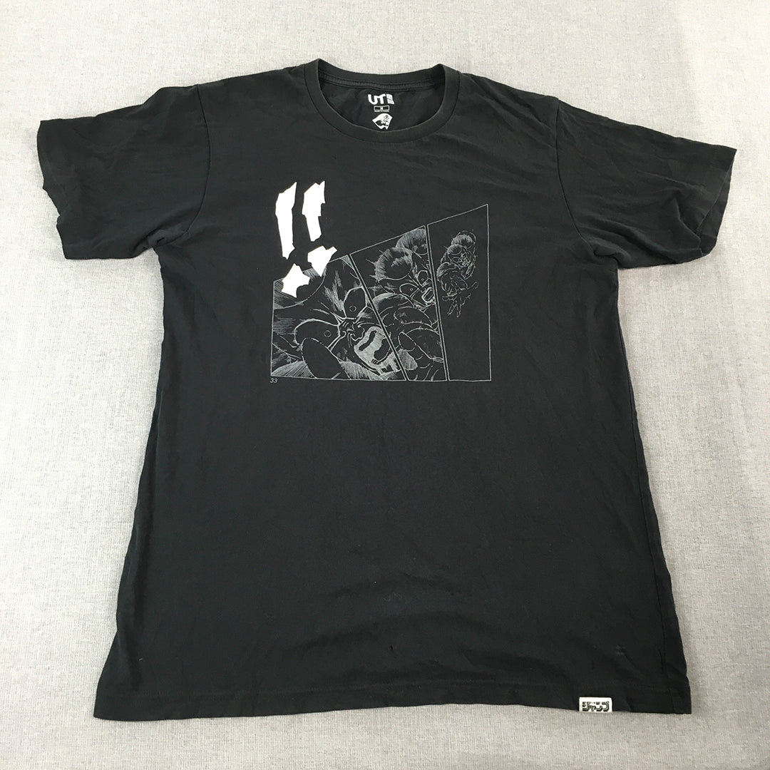 Uniqlo x Dragon Ball Z Mens T-Shirt Size M Black Short Sleeve Crew Neck Tee