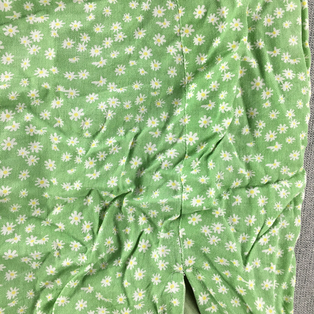 Daisy Street Womens Mini Skirt Size XS Green Floral