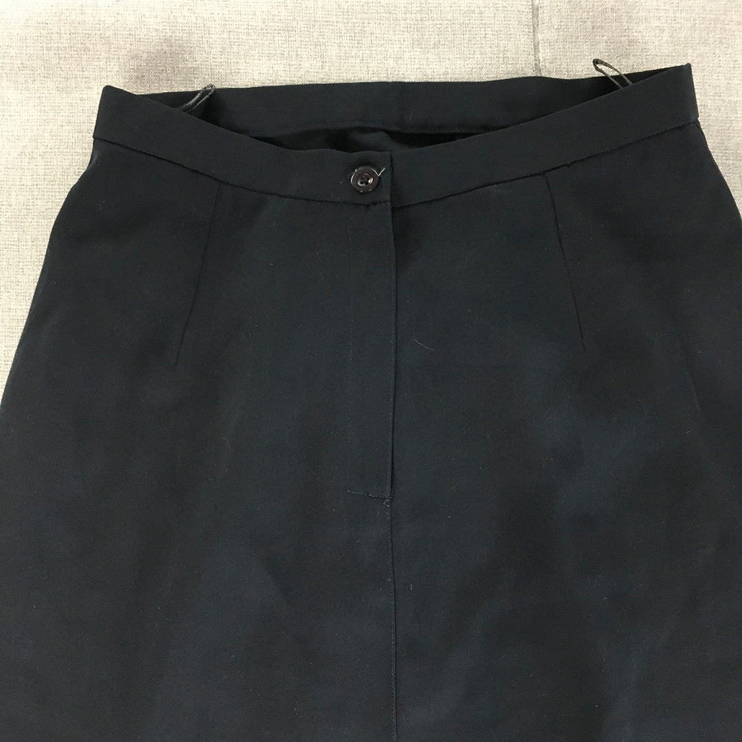 Expozay Womens Maxi Skirt Size S Navy Blue Straight