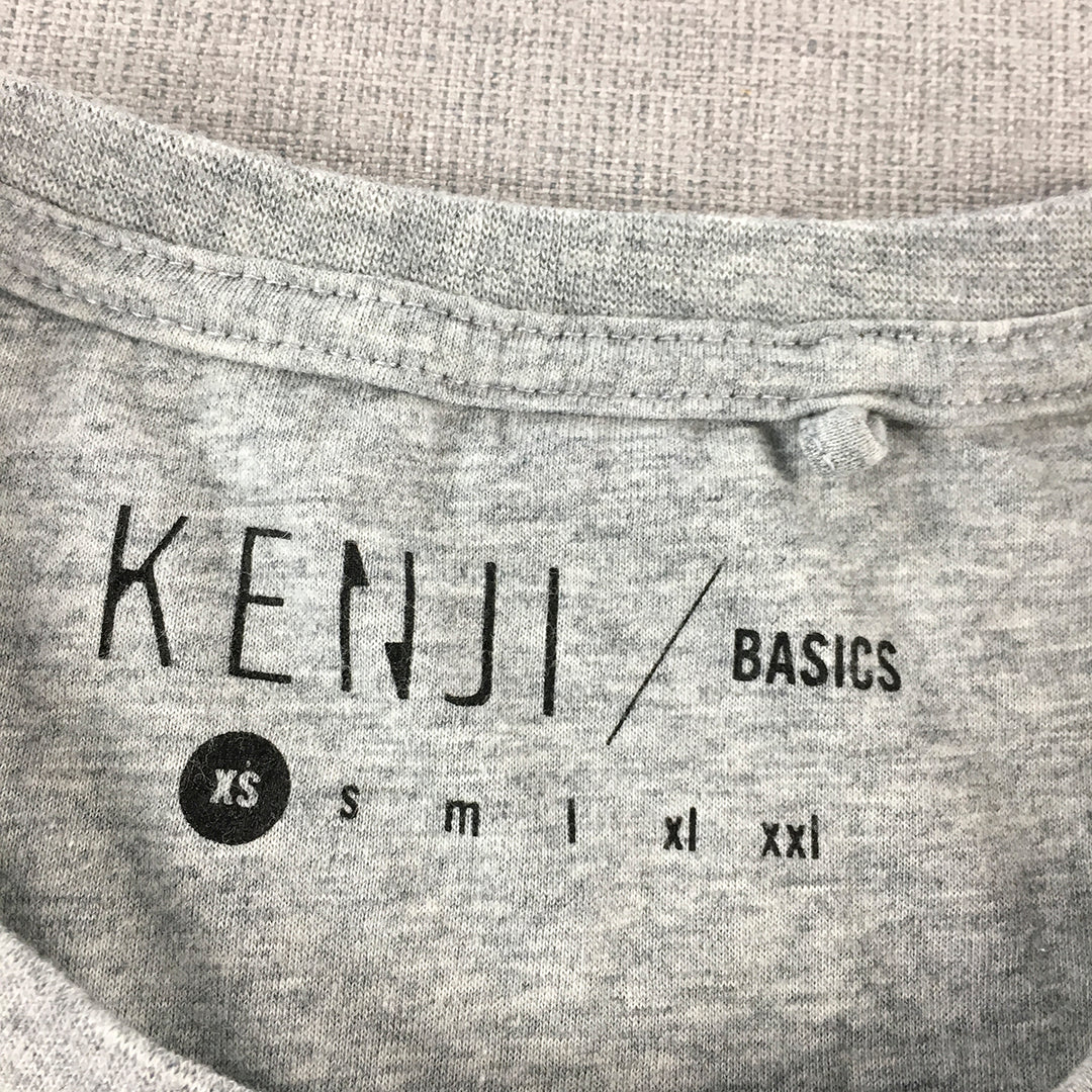 Kenji Mens T-Shirt Size XS Grey Pocket Crew Neck Short Sleeve Tee