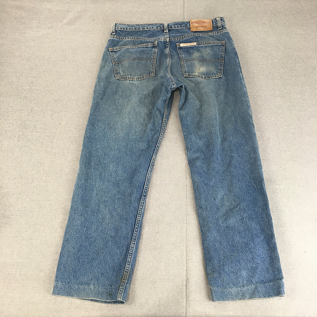 Levi's Mens Jeans Size 33 (W33 x L27) Blue Straight Leg Light Wash Denim