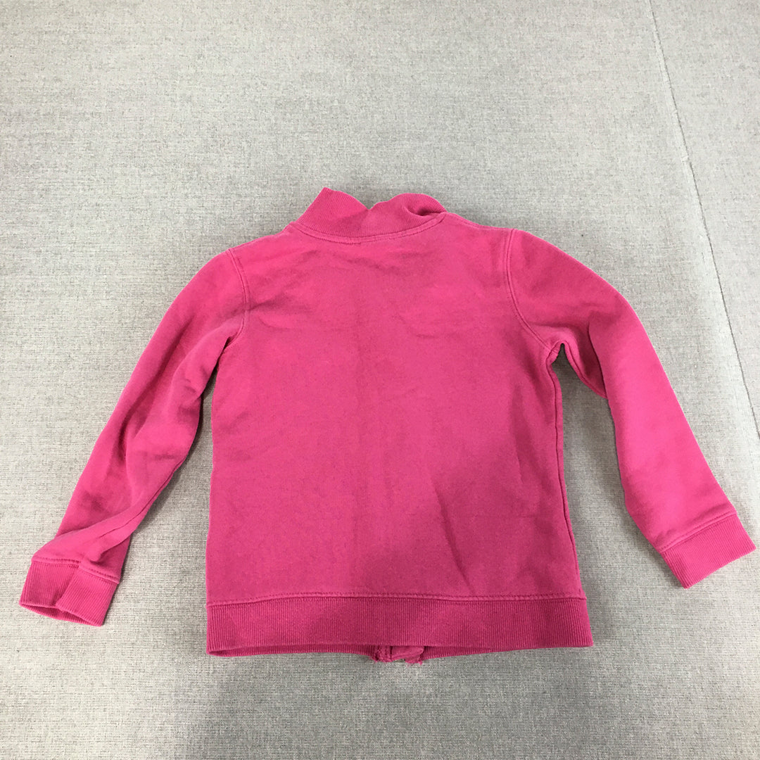 United Colors Of Benetton Girls Jacket Size S (8 - 10 Yrs) Pink Embellished Logo