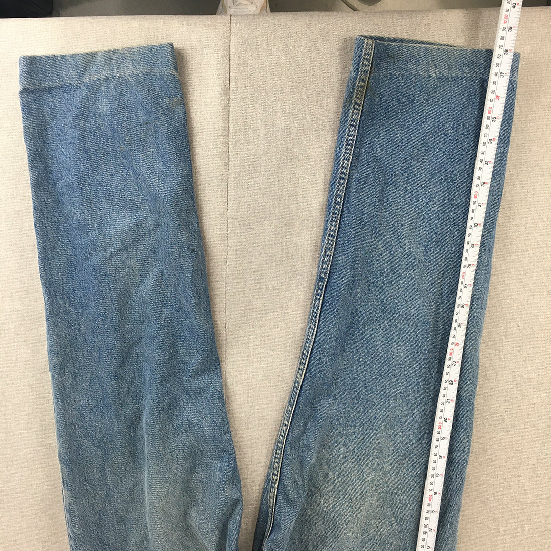 Levi's Mens Jeans Size 33 (W33 x L27) Blue Straight Leg Light Wash Denim