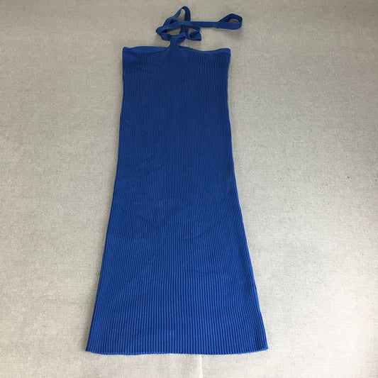 Alice In The Eve Womens Knit Mini Dress Size M Blue Sleeveless