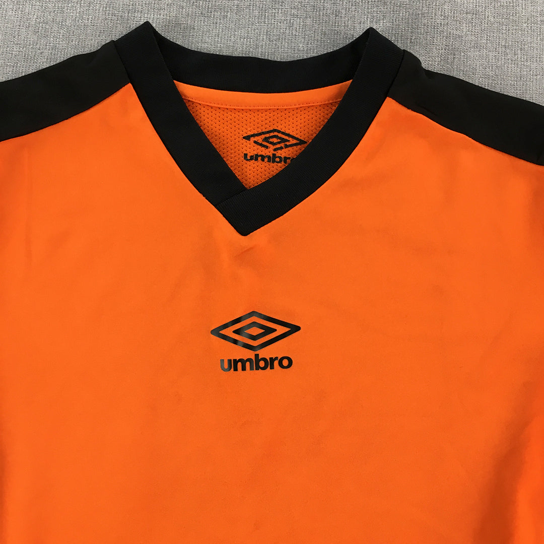 Umbro Kids Boys Jersey Shirt Youth Size S (8 - 10 Years) Orange Football Soccer