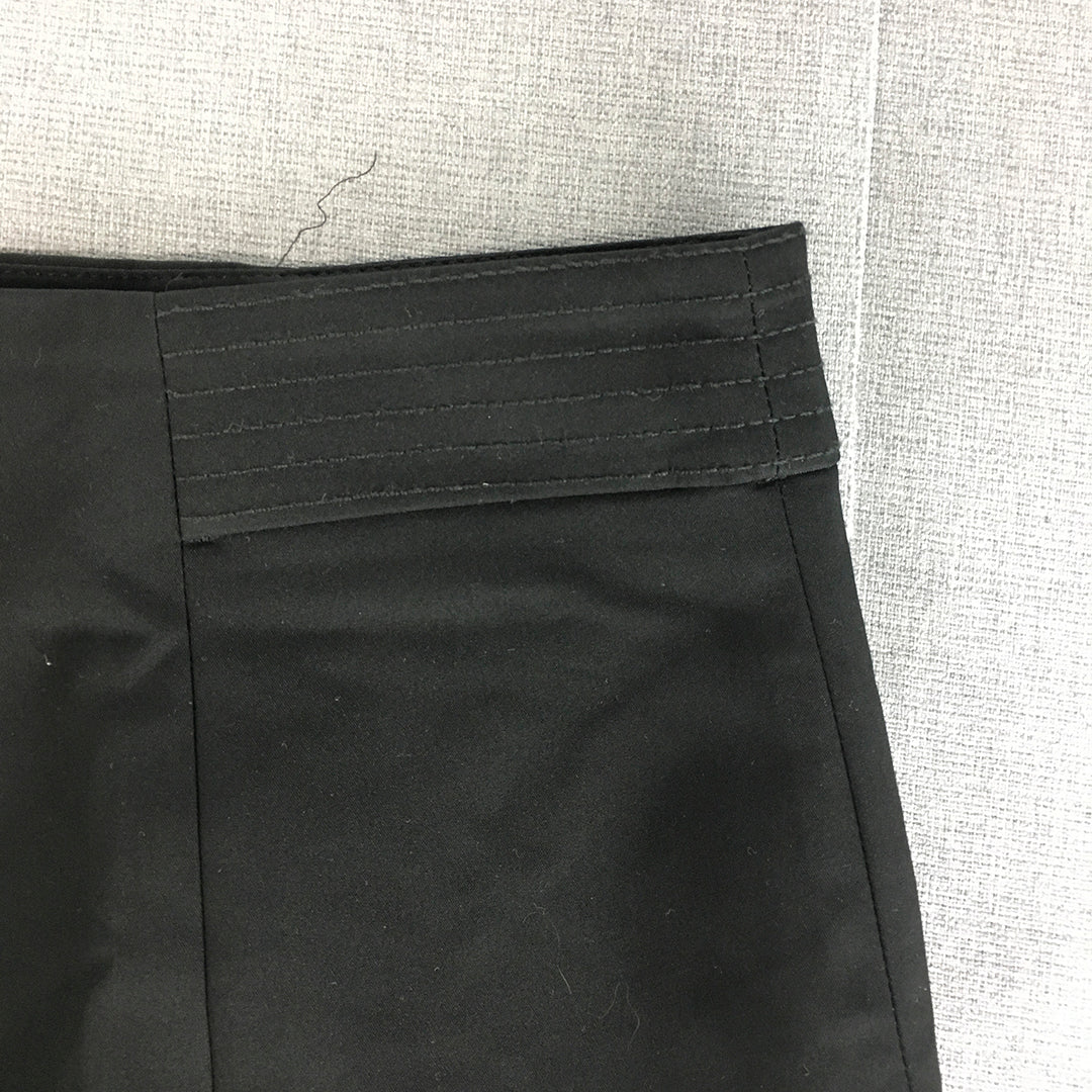 H&M Womens Pencil Skirt Size 14 Black Straight