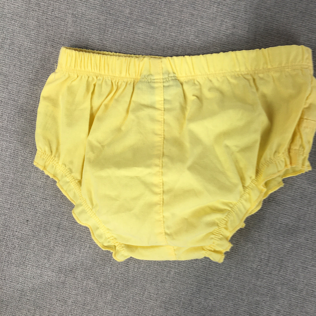 Tommy Hilfiger Baby Girls Shorts Size 24 Months (2) Yellow Logo Elastic Waist