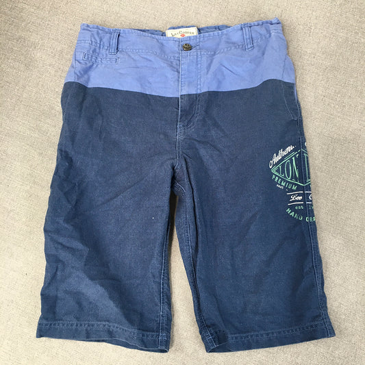 Lee Cooper Kids Boys Shorts Size 14 Blue Casual Walking Chino