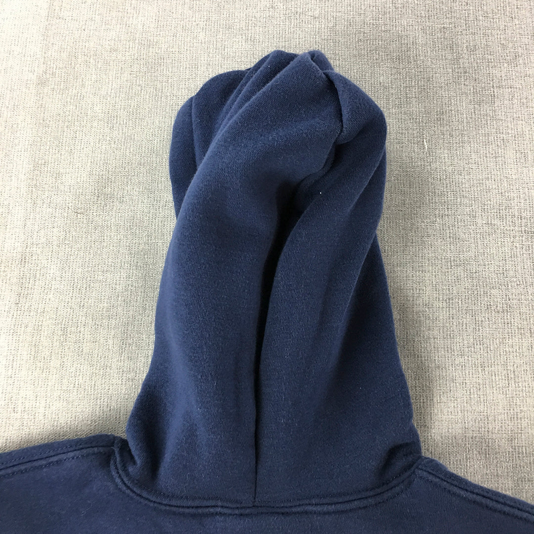 Champion Kids Boys Hoodie Sweater Size 6 Blue Logo Pullover Jumper