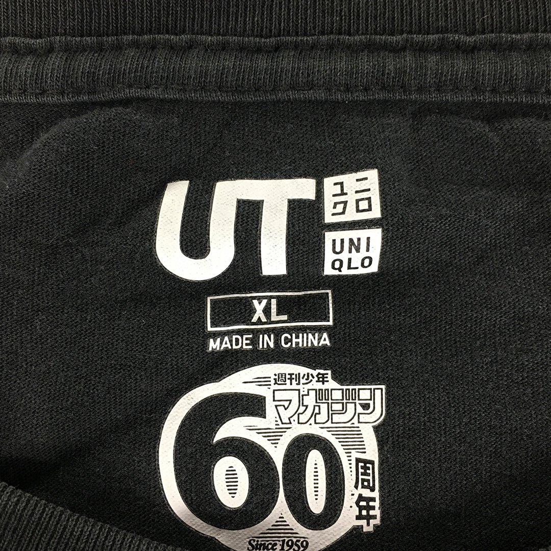 Uniqlo Manga UT 60th Shonen Magazine Fairy Tail Mens T-Shirt Size XL Black