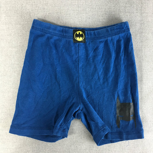 Batman Kids Boys Shorts Size 6 Blue DC Comics Elastic Waist