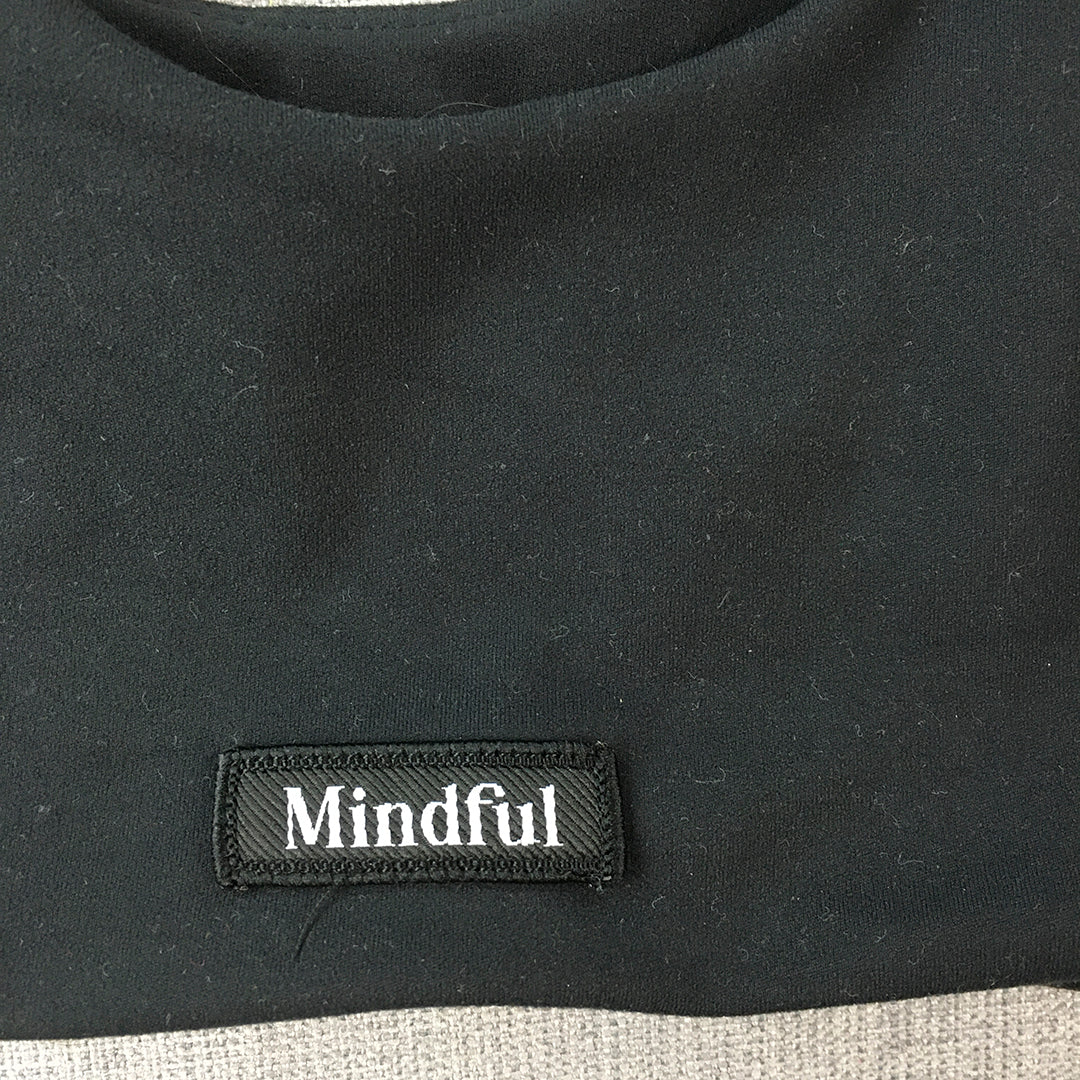 Mindful Dept Womens Cropped Top Size M Black Stretch Fabric