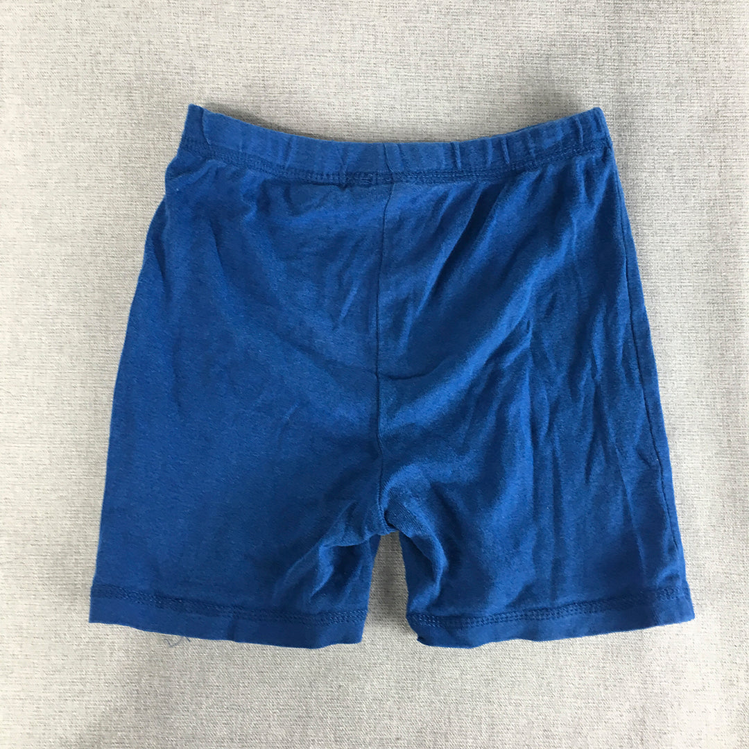 Batman Kids Boys Shorts Size 6 Blue DC Comics Elastic Waist