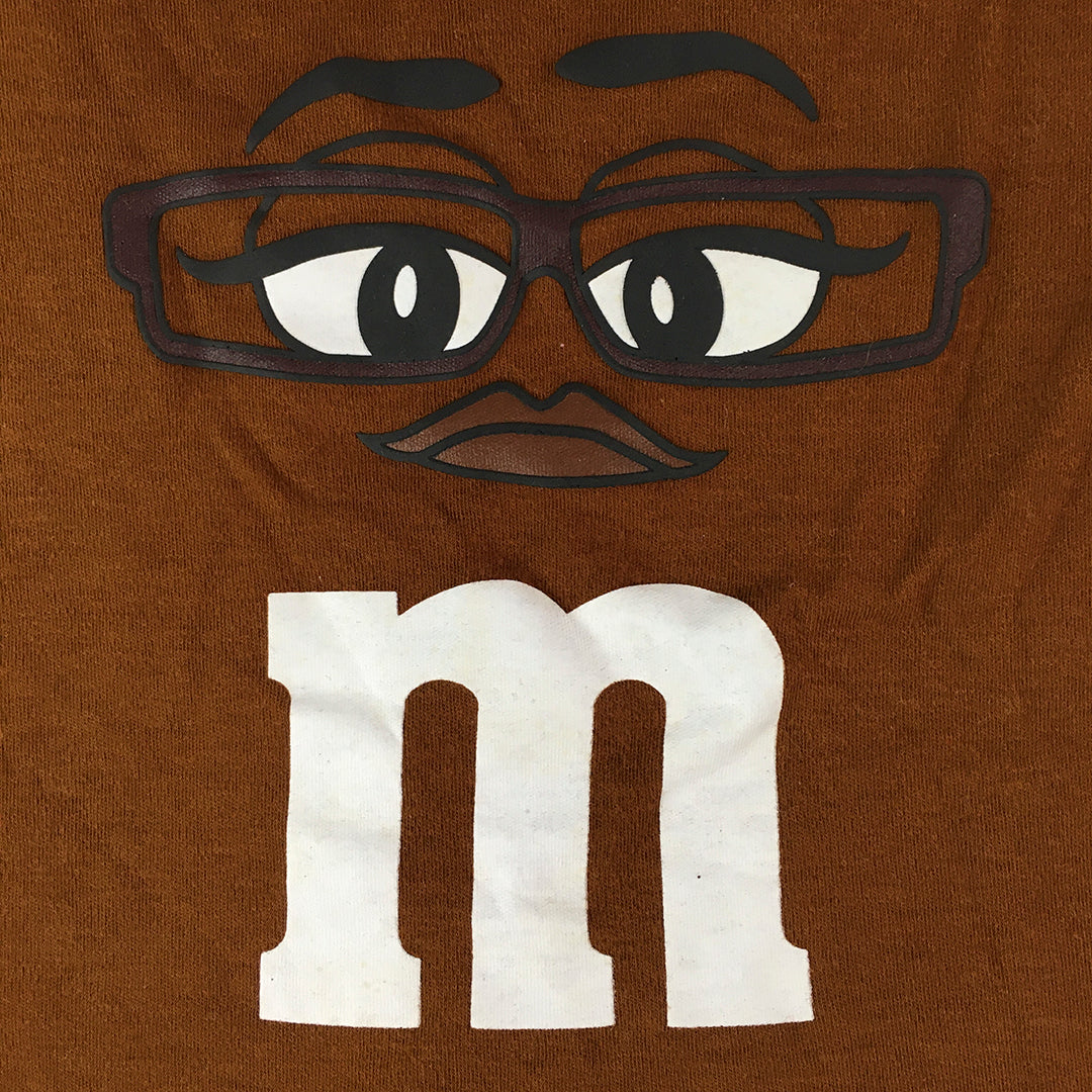 M&Ms Kids T-Shirt Size 5 - 6 Years Brown Short Sleeve Full Print Top