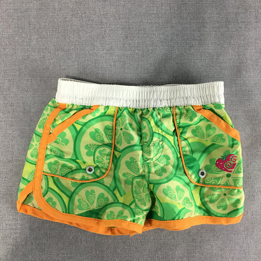 Mini Mango Kids Girls Shorts Size 2 Toddler Green Elastic Waist